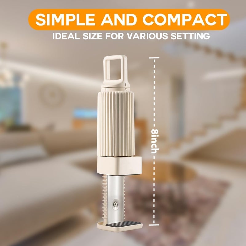 MOJOCO Portable Clothes Dryer Hanger - Adjustable Clothes Dryer Hanging Rod with Anti Slip -Easy to Install in Doors, Cabinet, Bedroom, Bathroom - Compact Dryer Hanger for Camping, Travel, RV - Image 4